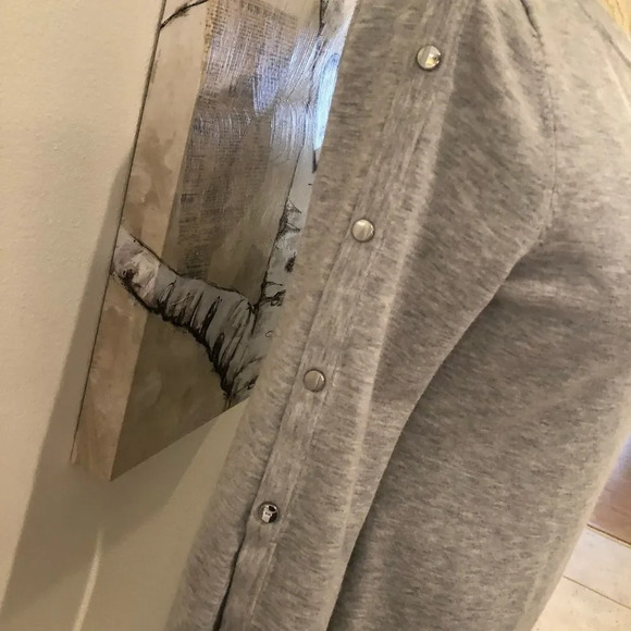 Karen Millen Grey Open Cuff Sweatshirt - Picture 4 of 7